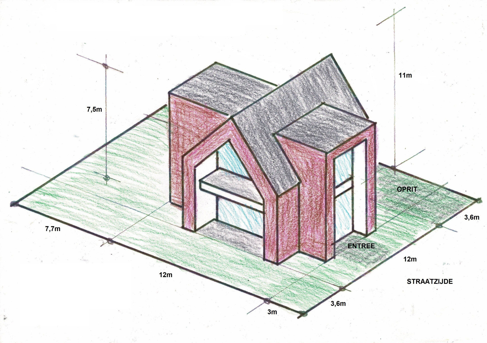 Woning   Nieuwbouw   Schets